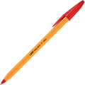 BIC 油性ボールペン ビックオレンジ 0.7mm 赤 ORGF12EGRED 1箱(12本)