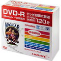 ハイディスク 録画用DVD-R 120分 1-16倍速 ホワイトワイドプリンタブル 5mmスリムケース HDDR12JCP10SC 1パック(10枚)