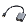 サンワサプライ ミニDisplayPort-HDMI変換アダプタ HDR対応 ブラック 15cm AD-MDPHDR01 1個