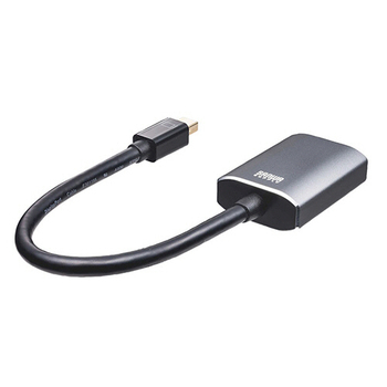 サンワサプライ ミニDisplayPort-HDMI変換アダプタ HDR対応 ブラック 15cm AD-MDPHDR01 1個