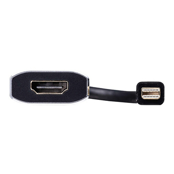 サンワサプライ ミニDisplayPort-HDMI変換アダプタ HDR対応 ブラック 15cm AD-MDPHDR01 1個