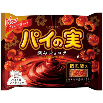 ロッテ チョコを味わうパイの実シェアパック 深みショコラ 124g 1パック