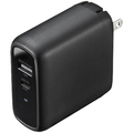 サンワサプライ USB Power Delivery対応AC充電器(PD60W・GaN) ブラック ACA-PD84BK 1個