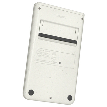 カシオ Comfy デザイン電卓 12桁 ジャストタイプ オフホワイト JT-200T-WE-N 1台