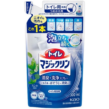 花王 トイレマジックリン 消臭・洗浄スプレー ミントの香り つめかえ用 300mL 1個