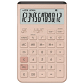 カシオ Comfy デザイン電卓 12桁 ジャストタイプ グレイッシュピンク JT-200T-PK-N 1台