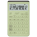 カシオ Comfy デザイン電卓 12桁 ジャストタイプ グレイッシュグリーン JT-200T-GN-N 1台