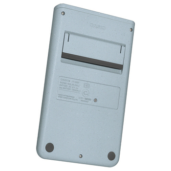 カシオ Comfy デザイン電卓 12桁 ジャストタイプ グレイッシュブルー JT-200T-BU-N 1台