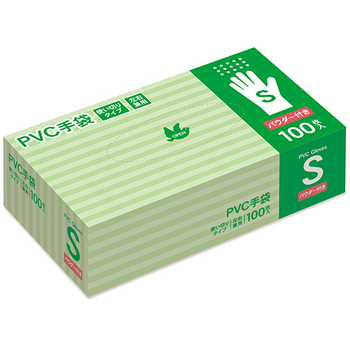 PVC手袋 パウダー付き S 1箱(100枚)