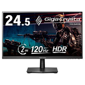アイオーデータ GigaCrysta 120Hz対応 24.5型ゲーミングモニター ブラック 5年保証 LCD-GD251SH 1台