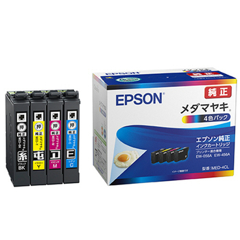 エプソン インクカートリッジ メダマヤキ 4色パック MED-4CL 1箱(4個:各色1個)