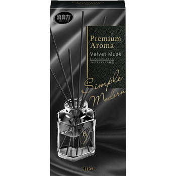 エステー 玄関・リビング用 消臭力 Premium Aroma Stick ベルベットムスク 本体 50ml 1個